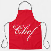 chef rood schort (Voorkant)