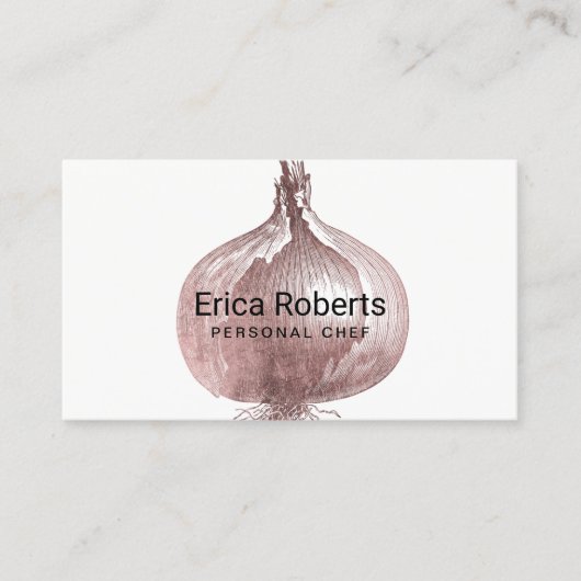 Chef Roos Gold-ion en wortelcatering Visitekaartje (Voorkant)