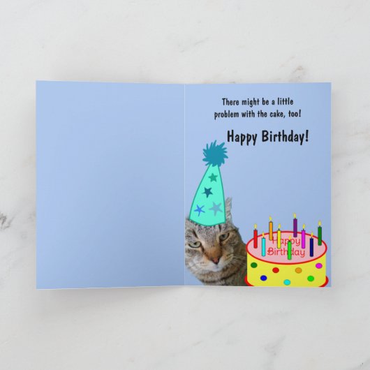 Chef Rupie Cat Birthday Kaart (Binnen)