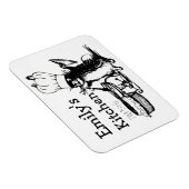 Chef schattig konijn magneet (Rechterzijde)