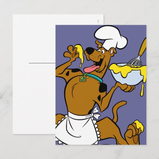 Chef Scooby-Doo Thanksgiving Feestdagenkaart (Voorkant / Achterkant)