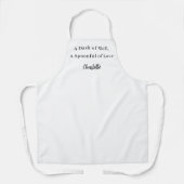 Chef script kookvaardigheid liefde slogan schort (Voorkant)