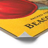 Chef Seattle Brand Apples  Crate Label Poster (Hoek)