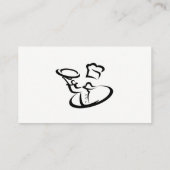 Chef Servin Food | Catering | Leveringsdienst Visitekaartje (Achterkant)