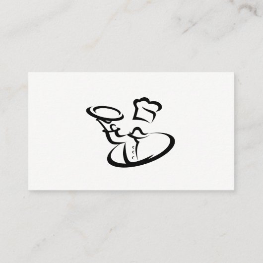 Chef Servin Food | Catering | Leveringsdienst Visitekaartje (Achterkant)