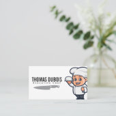Chef Serving Platter | Chef Knife Visitekaartje (Staand voorkant)