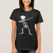 Chef Shirt met dabbing skelet voor Halloween (Voorkant)