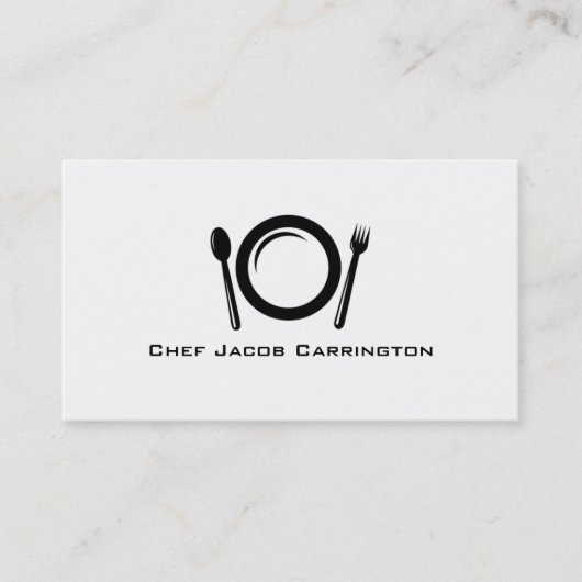 Chef-Sjabloon 241 Visitekaartje (Voorkant)