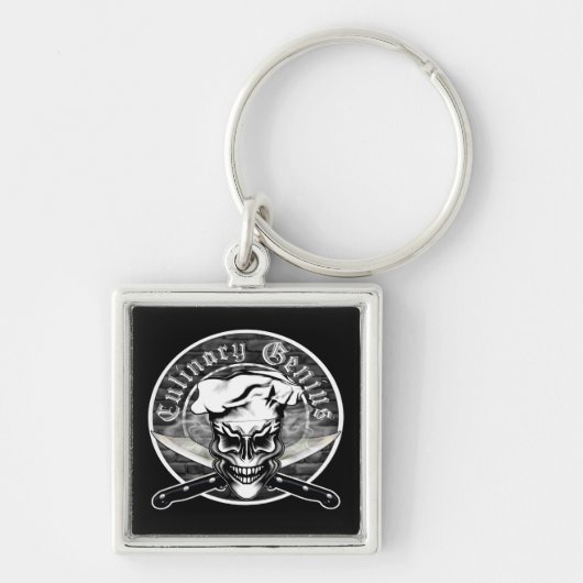 Chef Skull 1 Sleutelhanger (Voorkant)