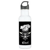 Chef Skull 1 Waterfles (Voorkant)