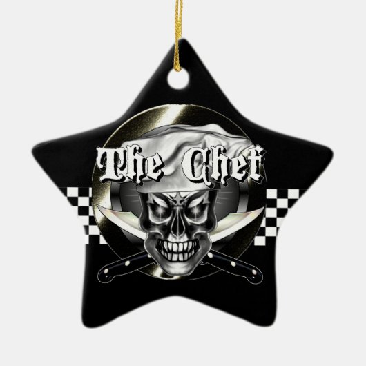 Chef Skull 3.1 Keramisch Ornament (Voorkant)