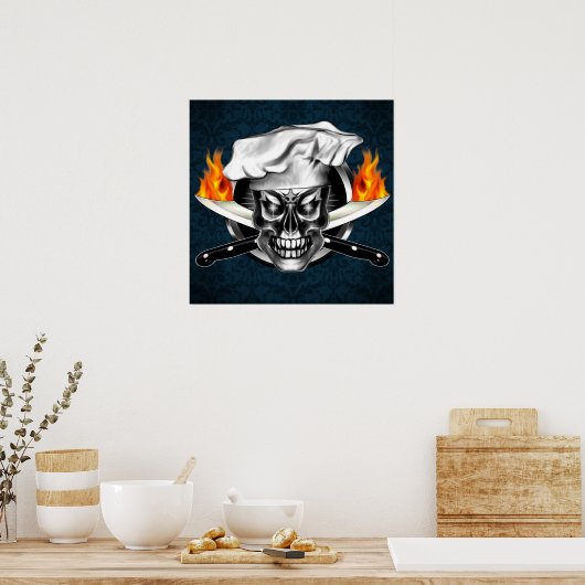 Chef Skull 3.1 Poster (Keuken)