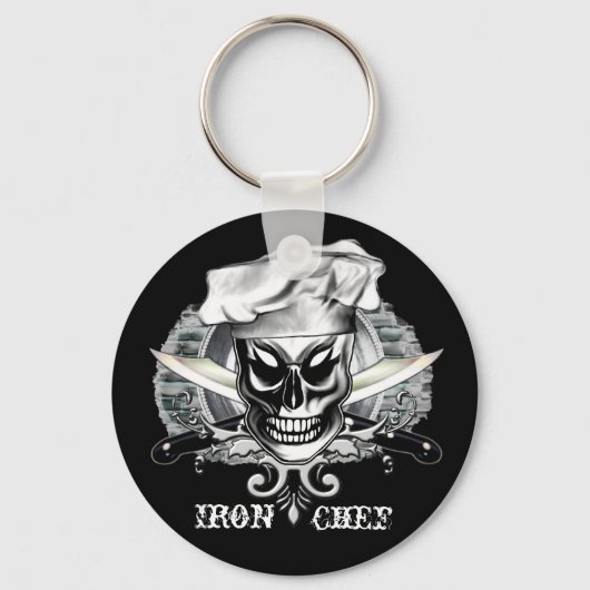 Chef Skull 4: IJzeren Chef Sleutelhanger (Voorkant)