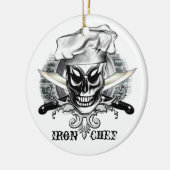 Chef Skull 4: Iron Chef Keramisch Ornament (Links)