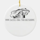 Chef Skull 4: Iron Chef Keramisch Ornament (Achterkant)