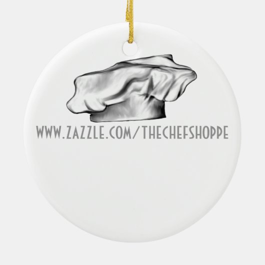 Chef Skull 4: Iron Chef Keramisch Ornament (Achterkant)