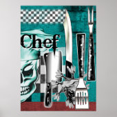 Chef Skull 4 Poster (Voorkant)