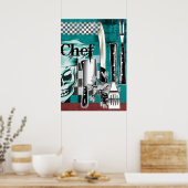 Chef Skull 4 Poster (Keuken)