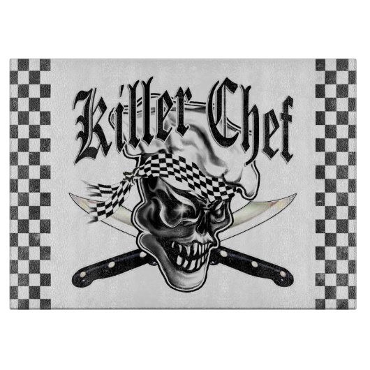 Chef Skull 5 Snijplank (Voorkant)