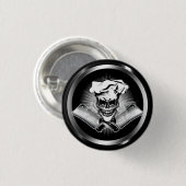 Chef Skull 6 Ronde Button 3,2 Cm (Voorkant /achterkant)