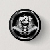 Chef Skull 6 Ronde Button 3,2 Cm (Voorkant)