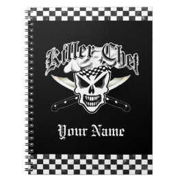 Chef Skull en Crossed Chef Knives 2 Notitieboek