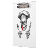 Chef Skull: Mes en Vork Klembord (Links)