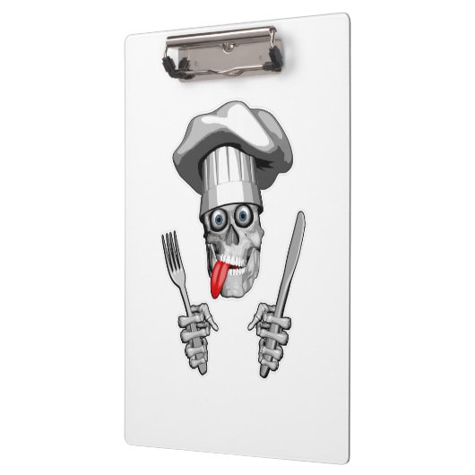 Chef Skull: Mes en Vork Klembord (Links)
