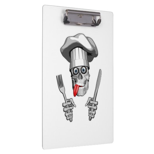 Chef Skull: Mes en Vork Klembord (Rechts)
