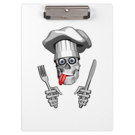 Chef Skull: Mes en Vork Klembord (Voorkant)