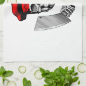 Chef Skull met Butcher Knives Theedoek (Gevouwen)
