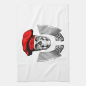 Chef Skull met Butcher Knives Theedoek (Verticaal)
