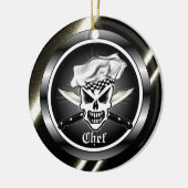 Chef Skull Ornament (Links)