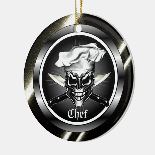 Chef Skull Ornament (Links)