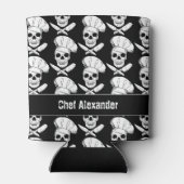 Chef Skulls met gekruiste messen Blikjeskoeler (Achterkant)