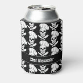 Chef Skulls met gekruiste messen Blikjeskoeler (Blikje Achterkant)
