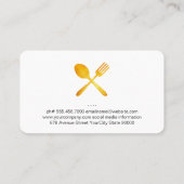 Chef Slate Fire Knife Visitekaartje (Achterkant)