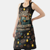 Chef Snacks Officer Funny Vader Plicht Vaderdag Schort (Insitu)