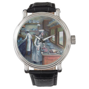  Chef - Sous-Chef Illustratie polshort Watch Horloge