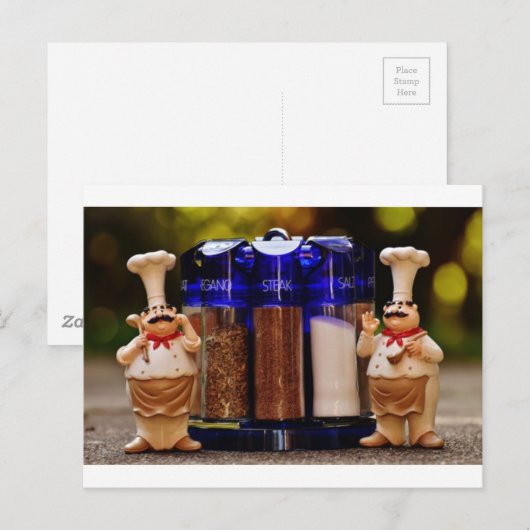 Chef Stand Briefkaart (Voorkant / Achterkant)