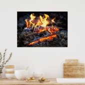 Chef - Stove - The Yule log Poster (Keuken)