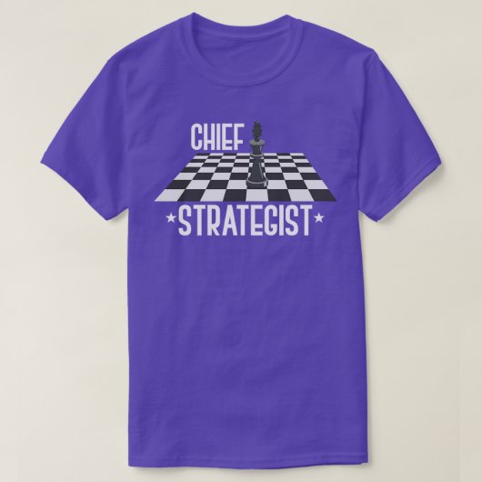 Chef-strateeg Schaakspeler Schaken T-shirt (Design voorkant)