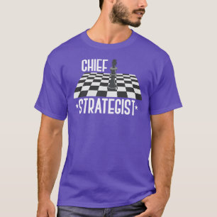 Chef-strateeg Schaakspeler Schaken T-shirt