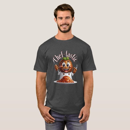 Chef-tastische gehaktbal magie t-shirt (Voorkant volledig)