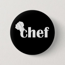 Chef Text Design-knop Ronde Button 5,7 Cm