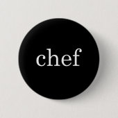 Chef Text Minimalist Button (Voorkant)