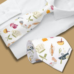 Chef Thema Pattern Stropdas<br><div class="desc">Het mannen stropdas heeft een prachtig patroon geïnspireerd op kokseapparatuur, waardoor het een doordacht geschenk is aan cadeau voor een vader of grootvader die een passie heeft om te koken of een professionele chef-kok is. Het ontwerp toont een verscheidenheid aan chef-gerelateerde petten en gereedschappen, zoals koksmessen, kookgerei, whisks, spatels, messen...</div>