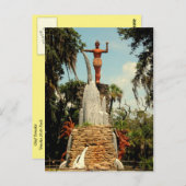 Chef Tomokie Statue, Tomoka State Park Briefkaart (Voorkant / Achterkant)