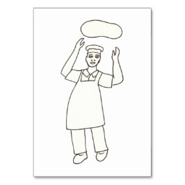 Chef Tossing Pizza Reading Flashcards for Adults Kaart
