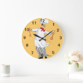 Chef Tossing Wall Clock Grote Klok (Huis)